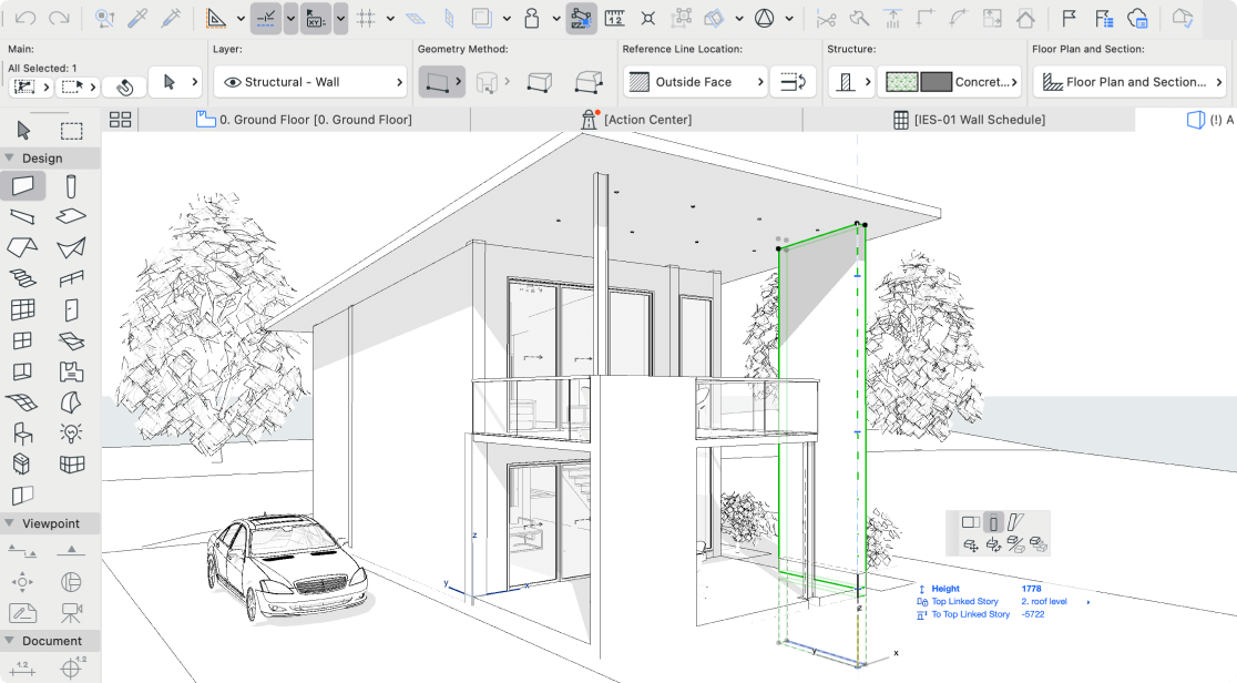 Archicad 3D tervezőszoftver Mac és Windows rendszerre