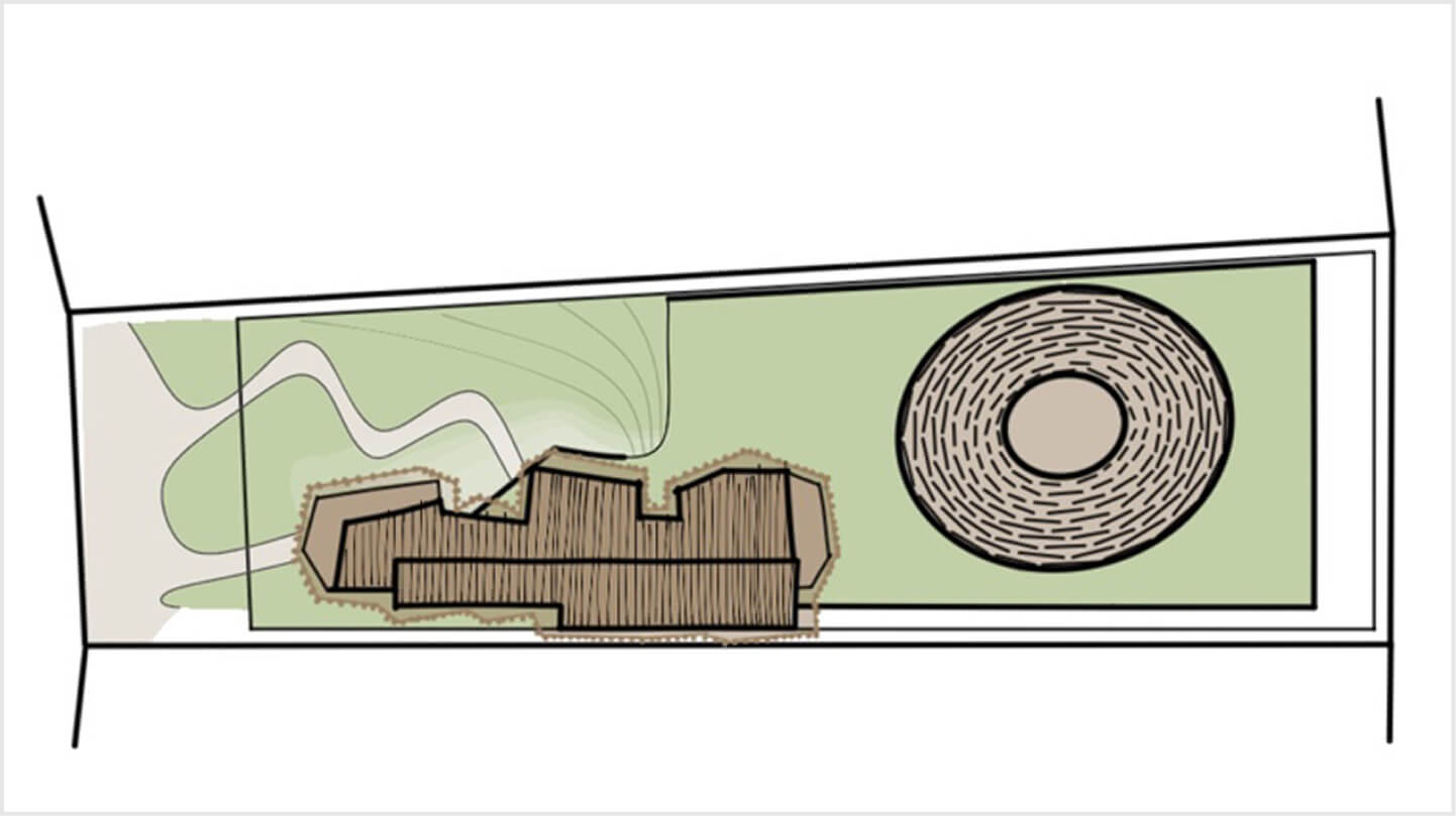 Sketch drawings of the Hungarian Expo Pavilion | © ZDA-Zoboki Design & Architecture