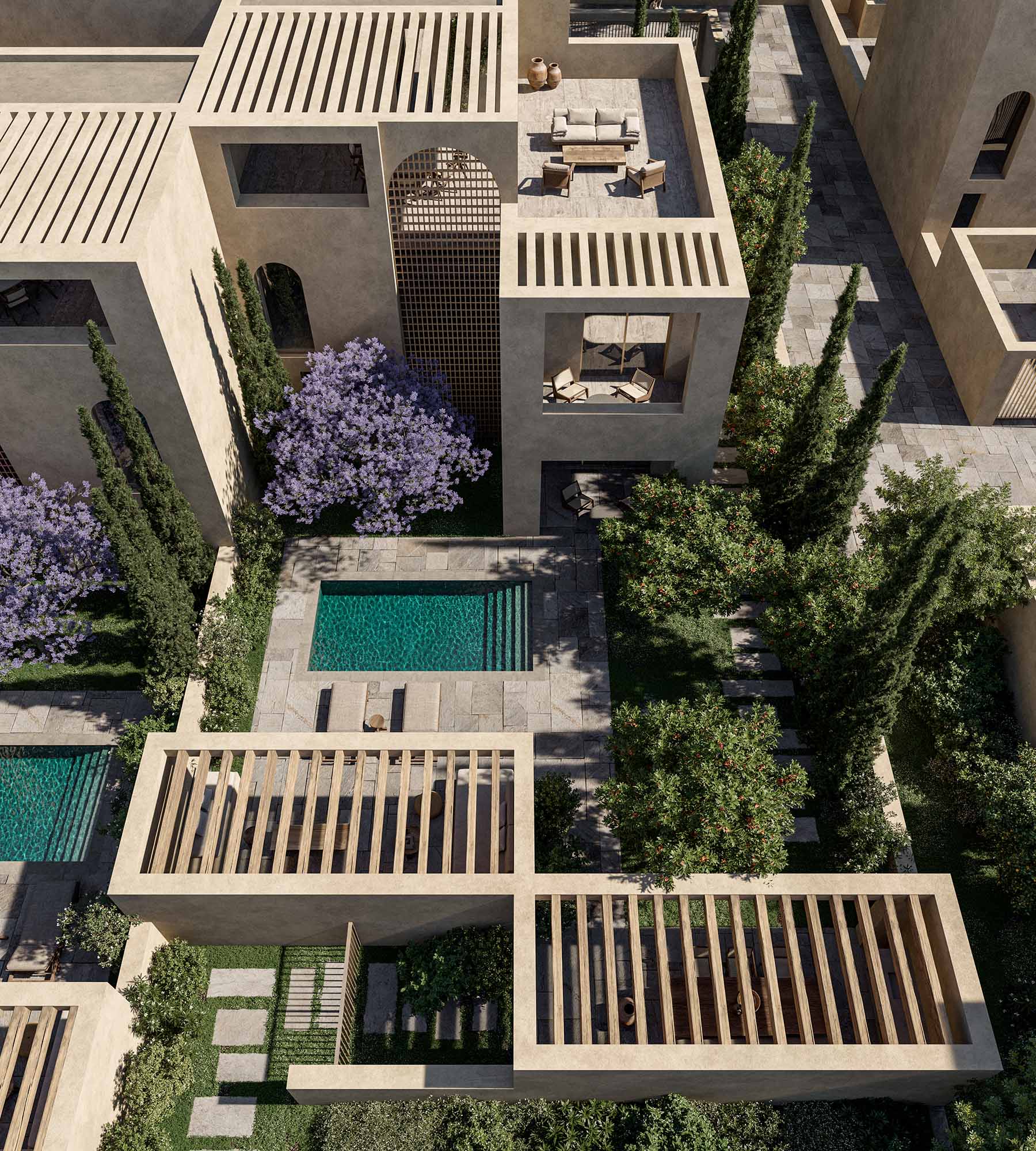 Smartland Villa Community, Cyprus, Oppenheim Architecture, oppenoffice.com, Image: © Fat Tony Studio