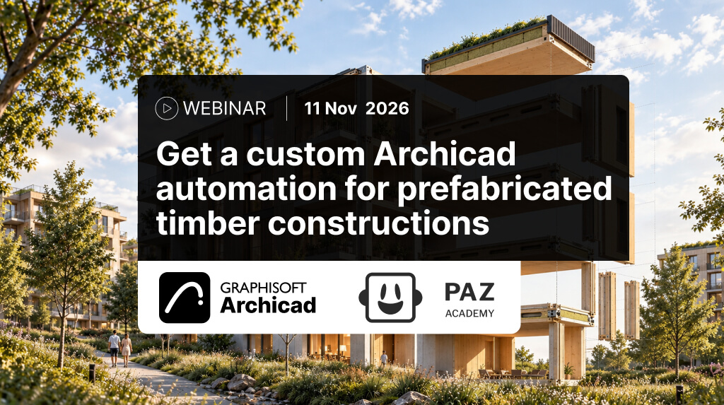 Get a custom Archicad automation for prefabricated timber constructions image
