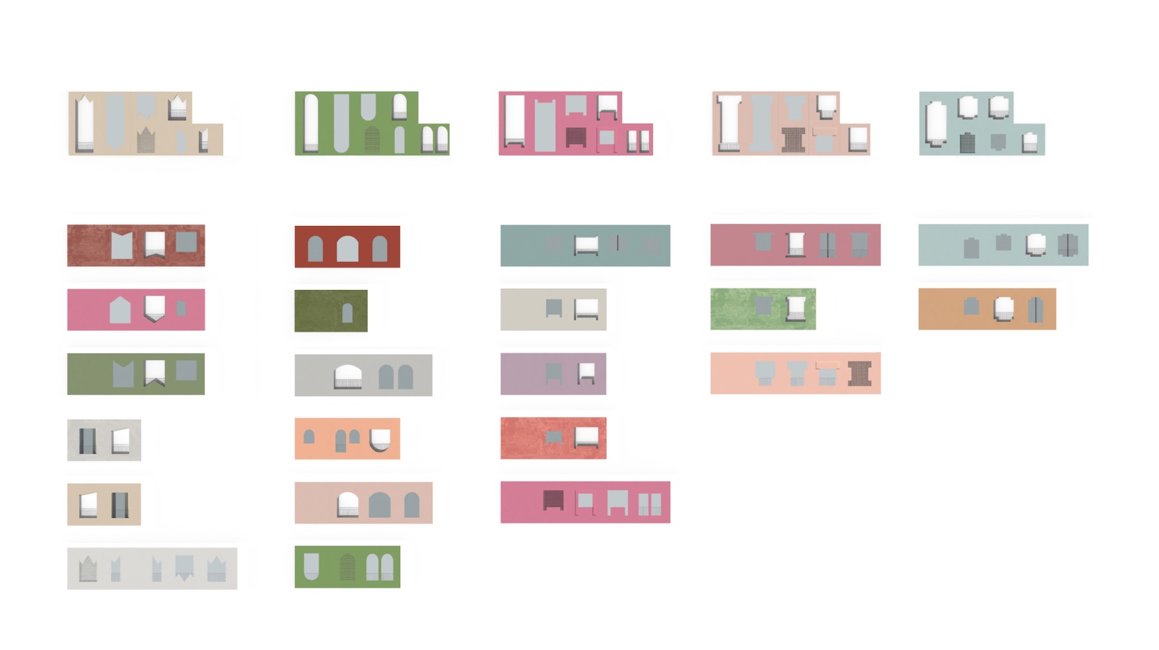 Concept window types for the Vlorë Beach Development