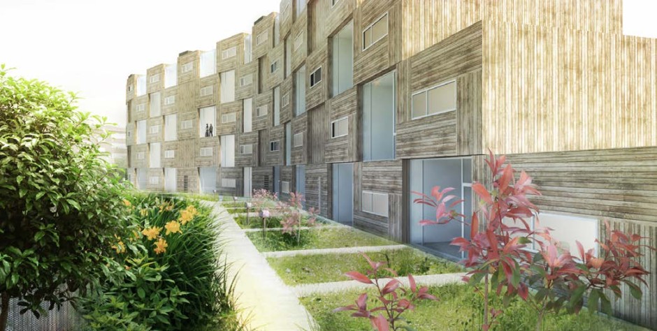 Residential building project at the DONG site in Copenhagen