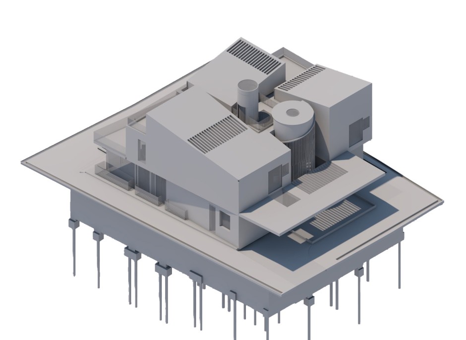 三維模型軸測圖 © HCF and Associates