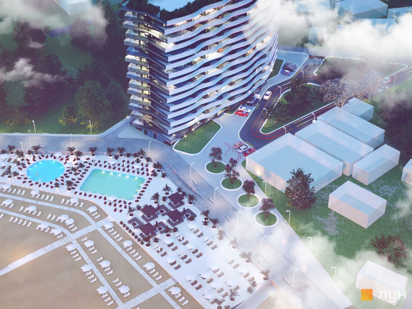 Perspective image from a bird's eye view | Vatmanstudio