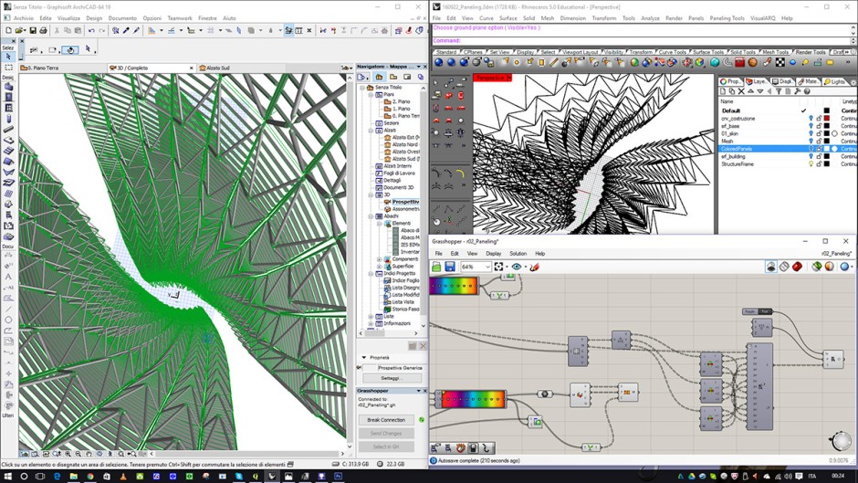 Grasshopper - Rhino - Archicad design environment