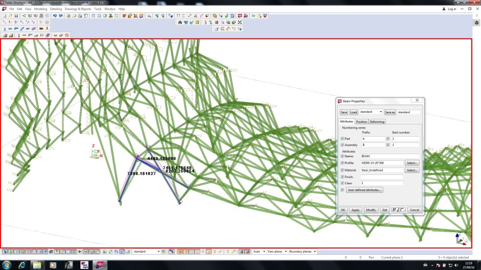 Structural design in TEKLA Structures