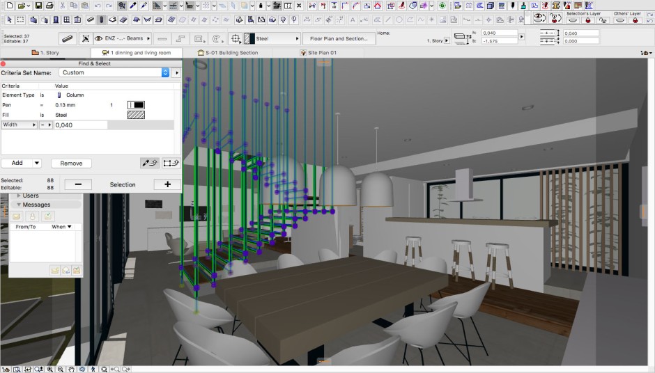 Villa Patio in Archicad © enzyme apd