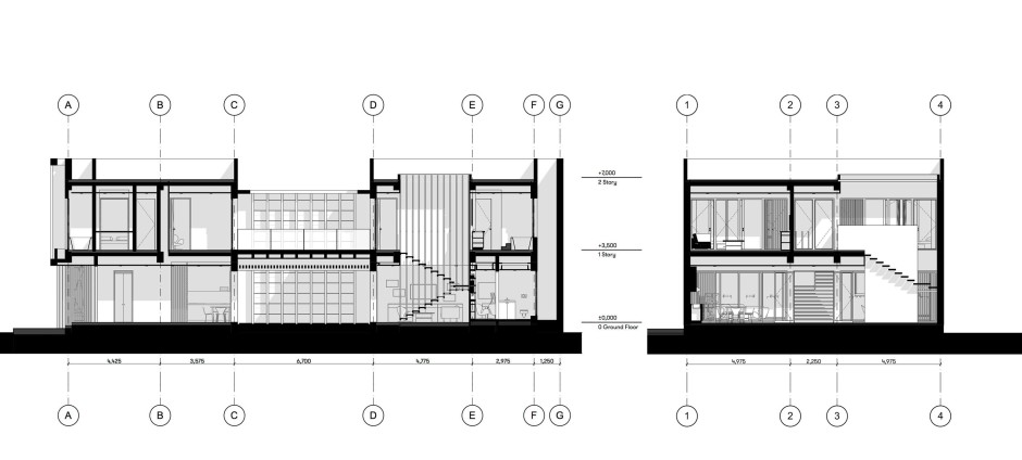 Sections of Villa Patio, enzyme apd