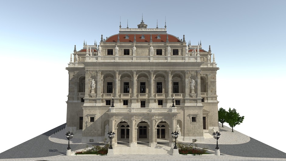 Rendered façade of the final Archicad model | ©CÉH