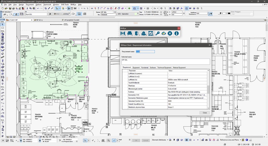 BIMeye add-on in Archicad