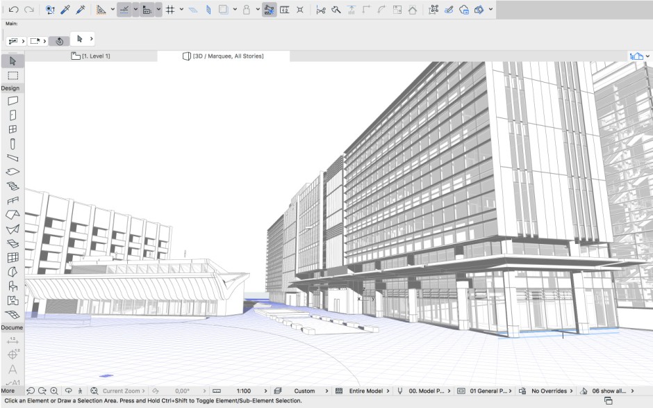 The Charles Perkins Centre modeled in Archicad | image: ©fjmt