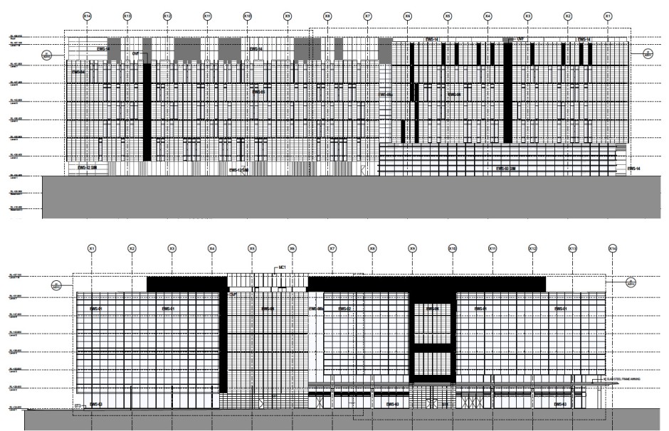 Elevations of the Charles Perkins Centre in Archicad | image: ©fjmt