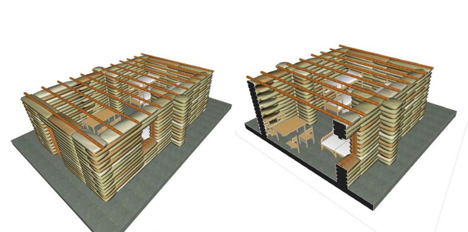 Transitional Shelter designed in Archicad