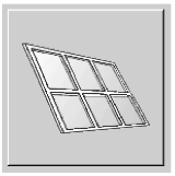 Slanted glass structure
