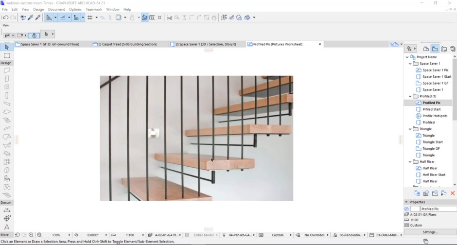 Creating Custom and profiled Treads & Risers