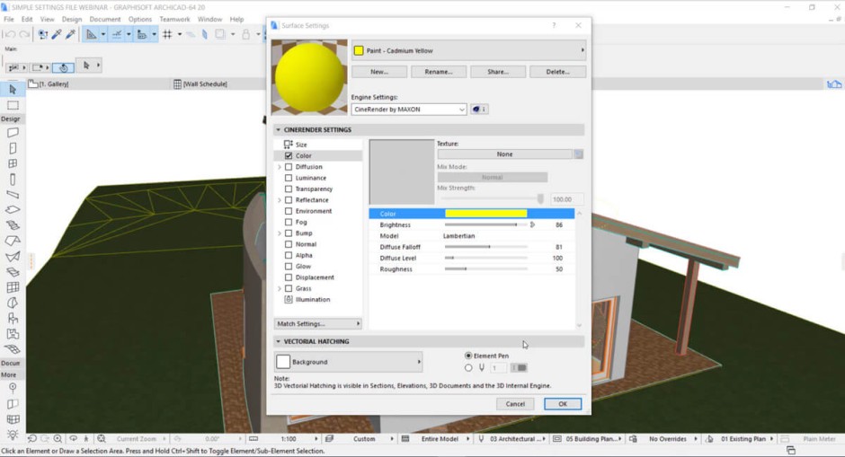Rendering with Archicad — Part 2