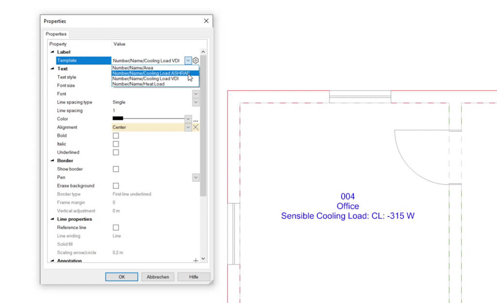 DDScad Cooling load calculation